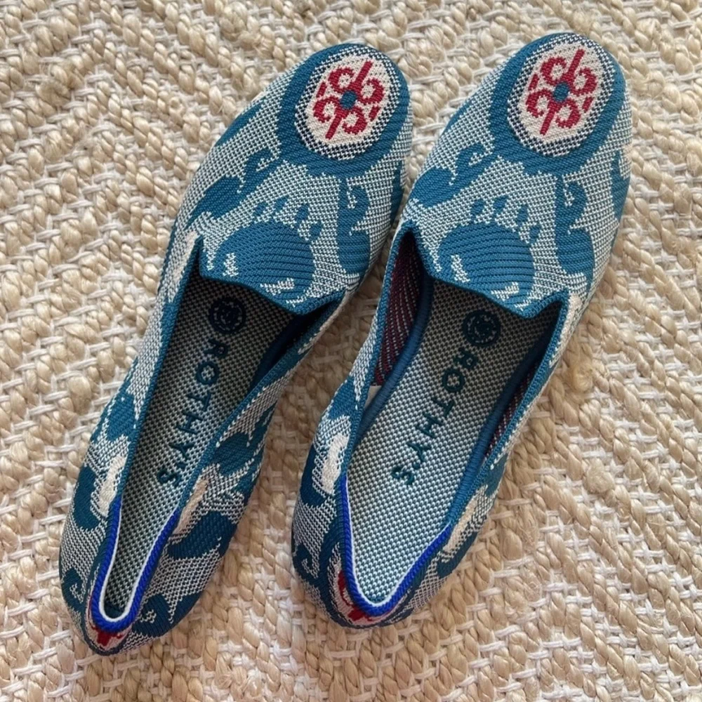 Rothy's Moroccan Teal Loafers - Picture 4 of 7